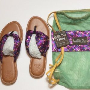 Matilda Jane flip flops Sz 8